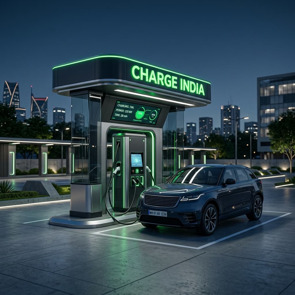 Modern EV Charging Station Infrastructure